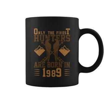 Only The Finest Hunters Are Born In 1989 Halloween Quote Graphic Design Printed Casual Daily Basic Coffee Mug - Thegiftio UK