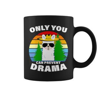 Only You Can Prevent Drama Llama Coffee Mug - Monsterry