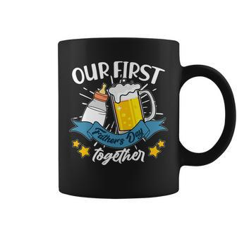 Our First Fathers Day Together Baby Bottle Beer Mug Coffee Mug - Monsterry UK