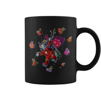 Outer Space Santa Christmas Astronaut Coffee Mug - Monsterry UK