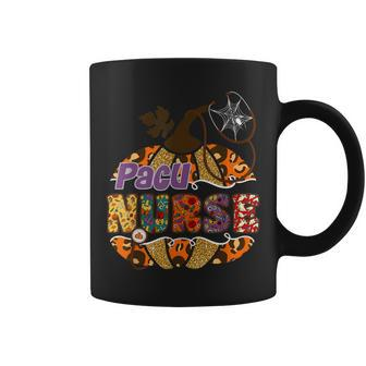 Pacu Nurse Stethoscope Nursing Halloween Pumpkin Leopard Coffee Mug - Thegiftio UK