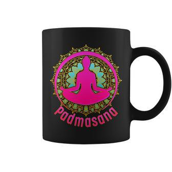 Padmasana Yoga Lotus Pose Coffee Mug - Monsterry UK