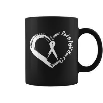 Painted I Wear Red To Fight Heart Disease Tshirt Coffee Mug - Monsterry