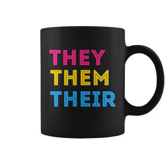 Pansexual And Pansexual Pride Or They Them Their Great Gift Graphic Design Printed Casual Daily Basic Coffee Mug - Thegiftio UK