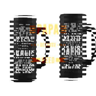 Papa Was Created Because Grandkids Need Real Heroes Gift Coffee Mug - Thegiftio UK