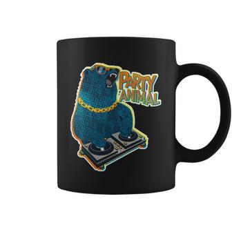 Party Animal - Dj Bear Graphic Design Printed Casual Daily Basic Coffee Mug - Thegiftio UK