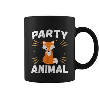Party Animal Fox Birthday Cool Squadtheme Party Graphic Design Printed Casual Daily Basic Coffee Mug - Thegiftio UK