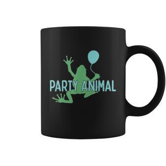 Party Animal Frog Birthday Graphic Design Printed Casual Daily Basic Coffee Mug - Thegiftio UK