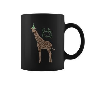 Party Animal Giraffe Birthday Funny Gift Giraffe Birthday Funny Gift Graphic Design Printed Casual Daily Basic Coffee Mug - Thegiftio UK