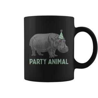 Party Animal Hippo Birthday Gift Funny Hippo Birthday Gift Coffee Mug - Monsterry CA