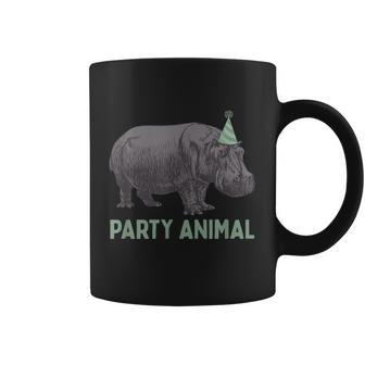 Party Animal Hippo Birthday Hippo Birthday Coffee Mug - Monsterry