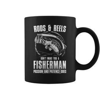 Passion & Patience Makes You A Fisherman Coffee Mug - Seseable