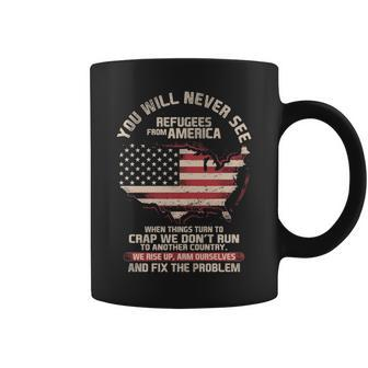 Patriot Refugees From America V2 Coffee Mug - Monsterry