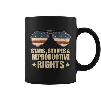 Patriotic 4Th Of July Stars Stripes And Reproductive Rights Funny Gift V2 Coffee Mug - Monsterry