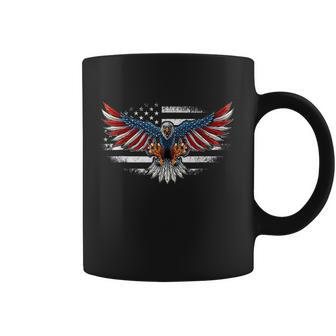 Patriotic Eagle 4Th Of July Usa American Flag Funny Gift Coffee Mug - Monsterry CA