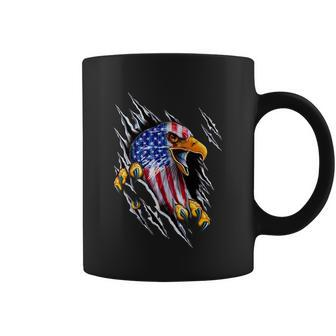 Patriotic Eagle Shirt 4Th Of July Usa American Flag Coffee Mug - Monsterry