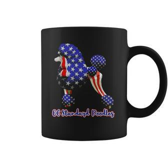 Patriotic Flag Poodle For American Poodle Lovers Coffee Mug | Mazezy
