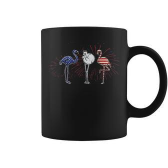 Patriotic Flamingo American Flag 4Th Of July Coffee Mug - Thegiftio UK