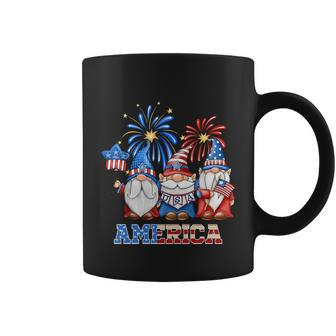 Patriotic Gnomes 4Th Of July Funny Gnome Love American Flag Gift Coffee Mug - Monsterry DE