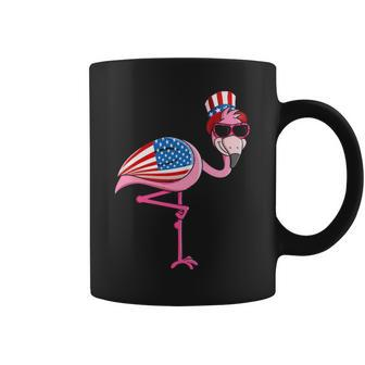 Patriotic Pink Flamingo Uncle Sam Hat 4Th Of July Coffee Mug - Thegiftio UK
