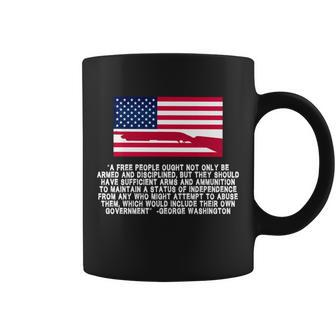 Patriotic Quote George Washington Tshirt Coffee Mug - Monsterry UK