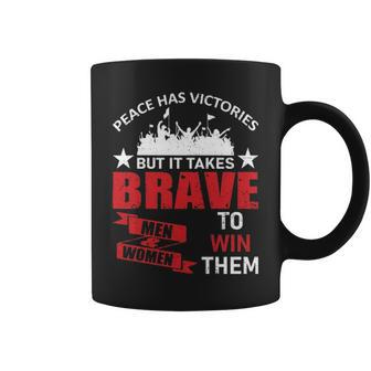 Peace Has Victories Veterans Tshirt Coffee Mug - Monsterry CA