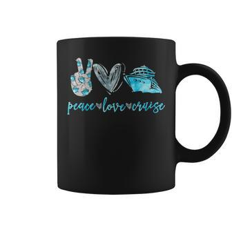 Peace Love Cruise Hippie Cruising Coffee Mug - Thegiftio UK