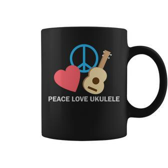 Peace Love Ukulele Tshirt Coffee Mug - Monsterry DE