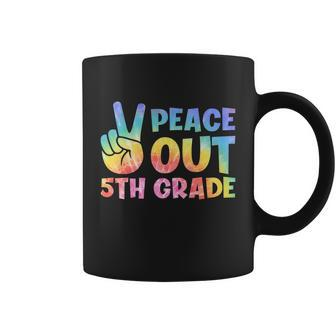 Peace Out 5Th Grade 2022 Graduate Happy Last Day Of School Funny Gift Coffee Mug - Monsterry DE