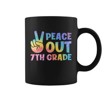 Peace Out 7Th Grade 2022 Graduate Happy Last Day Of School Great Gift Coffee Mug - Monsterry AU