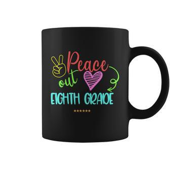 Peace Out Eighth Grade Graphic Plus Size Shirt For Teacher Female Male Unisex Coffee Mug - Monsterry UK
