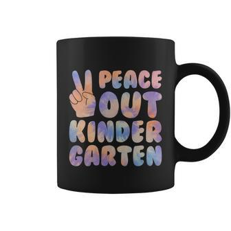 Peace Out Kindergarten Grade 2022 Happy Last Day Of School Cool Gift Coffee Mug - Monsterry