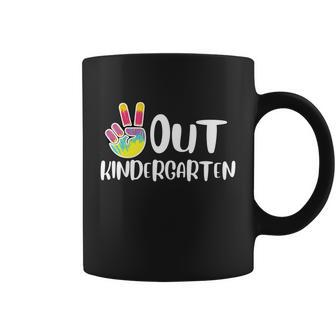 Peace Out Kindergarten Tie Dye Graduation Class Of 2021 Gift Coffee Mug - Thegiftio UK
