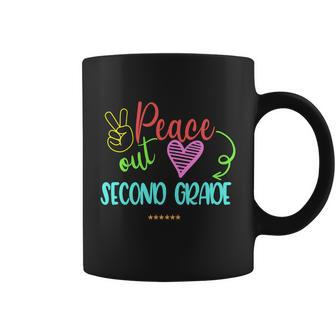Peace Out Second Grade Graphic Plus Size Shirt For Teacher Female Male Students Coffee Mug - Monsterry DE