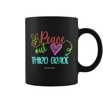 Peace Out Third Grade Graphic Plus Size Shirt For Teacher Female Male Students Coffee Mug - Monsterry DE