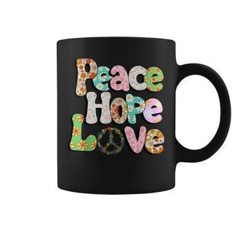 Peace Sign Love 60S 70S Tie Dye Hippie Halloween Costume V3 Coffee Mug - Seseable