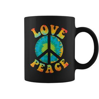 Peace Sign Love 60S 70S Tie Dye Hippie Halloween Costume V9 Coffee Mug - Seseable