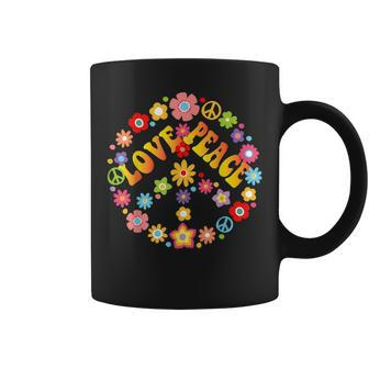 Peace Sign Love T 60S 70S Tie Dye Hippie Costume Coffee Mug - Thegiftio UK
