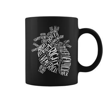Perfect Human Anatomy - Parts Of A Heart Design Coffee Mug - Thegiftio UK