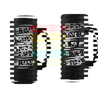 Person Woman Man Camera Prison Coffee Mug - Thegiftio