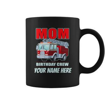 Personalized Custom Name Cute Funny Mom Birthday Crew Firetruck Graphic Design Printed Casual Daily Basic Coffee Mug - Thegiftio UK