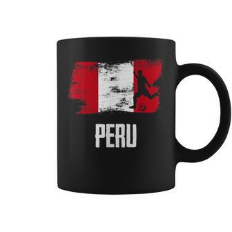 Peru Flag Jersey Peruvian Soccer Team Peruvian Coffee Mug - Thegiftio