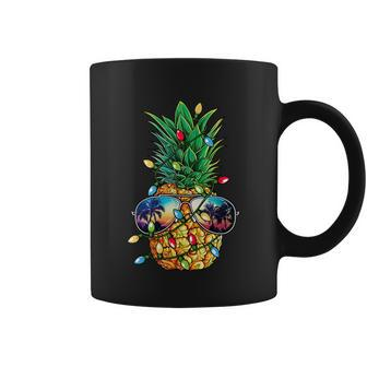 Pineapple Christmas Tree Lights Xmas Boys Men Sunglasses Graphic Design Printed Casual Daily Basic Coffee Mug - Thegiftio UK