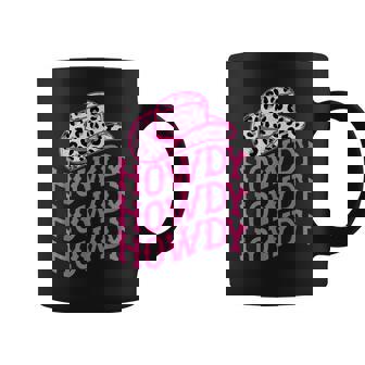 Pink Leopard Print Cowboy Hat Howdy Western Country Cowgirl Coffee Mug - Thegiftio
