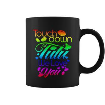 Pink Or Blue Touchdown Or Tutu We Love You Gender Reveal Gift Coffee Mug - Monsterry