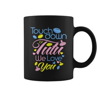 Pink Or Blue Touchdown Or Tutu We Love You Gender Reveal Gift Coffee Mug - Monsterry