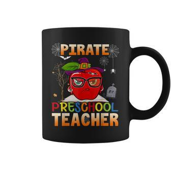 Pirate Preschool Teacher For Halloween Funny Pirate Day Coffee Mug - Thegiftio UK