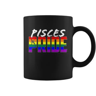 Pisces Lgbt Gay Pride Flag Zodiac Sign Gift Graphic Design Printed Casual Daily Basic Coffee Mug - Thegiftio UK