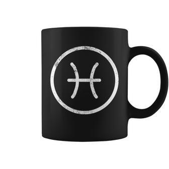 Pisces Sign Logo Coffee Mug - Monsterry UK