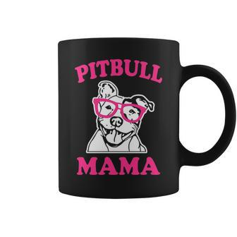 Pitbull Mama Womens Pit Bull Dog Mom Pink Coffee Mug - Thegiftio UK